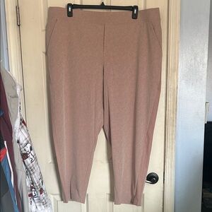 NWOT Athleta pinkish purple textured jogger pants size 24